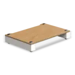 Blok Stax 2G Base White three-quarter Stax 2G Base in natural ash plywood with satin white supports