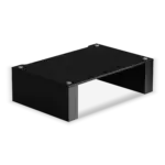 Stax 2G Shelf 170 in Black Glass / High Gloss Black