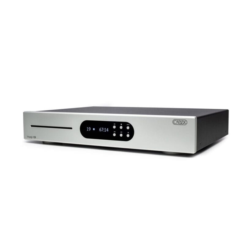 Untitled-1 Creek Voyage CD player and hi fi DAC front panel in silver