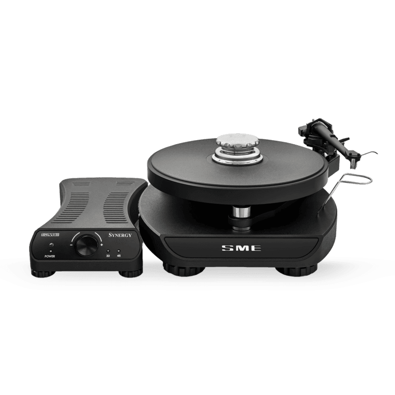 SME Synergy turntable beside the speed control unit